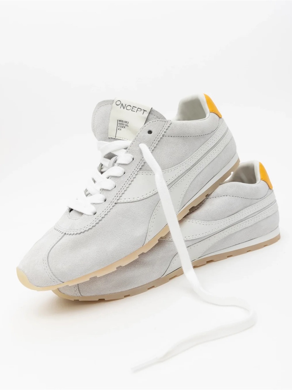 ANTHROPOLOGIE X ONCEPT ESSEX NWOT IN ICE CLASSIC BALLET FLAT SNEAKERS SIZE 7.5